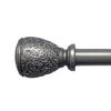Achim Home Furnishings Ultimate Rod with Barrington Finial, 72-Inch Extends to 144-Inch view 1