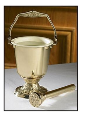 Autom Embssed Holy WTR Pot/Sprinkler
