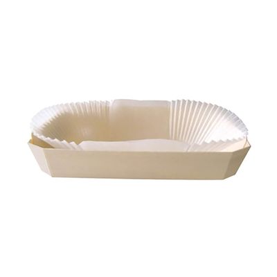Abbonpanza Wooden Baking Mold (Case of 100), PacknWood - Wood Baking Pan with Baking Liners Included (30 oz, 10" x 4.5" x 2.5") 210NBAKE501