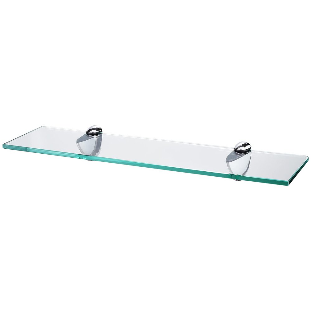 KES Bathroom Glass Shelf Shower 20 Inch Organizer Extra Thick Tempered Glass Zinc Alloy Wall Mounted Polished Chrome Finish, BGS3200