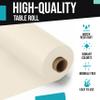Party Solids Ivory Plastic Table Cover Roll 40" X 300' Table Cloth Plastic Cover Roll - Premium Quality Thick 0.5 MIL Banquet Rolls - Disposable Tablecloth Rolls view 4