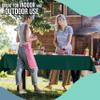 Party Solids Dark Green Plastic Table Cover Roll 40" X 300' Table Cloth Plastic Cover Roll - Premium Quality Thick 0.5 MIL Banquet Rolls - Disposable Tablecloth Rolls view 3