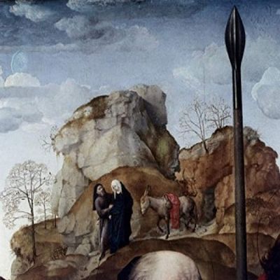Mary and Joseph (Portinari Triptych Detail) by Hugo van der Goes oil on wood 1476-79 (circa 1440-1482) Italy Florence Galleria degli Uffizi Poster Print (18 x 24)
