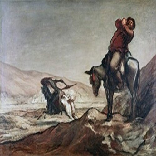 Don Quixote & Sancho Panza ca 1855 Honore Daumier (1808-1879 French) Private collection Poster Print (18 x 24)