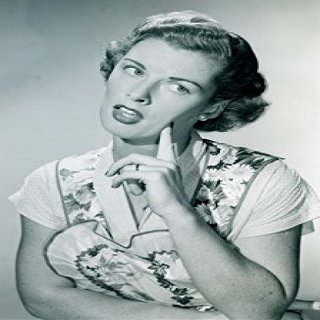 Posterazzi Portrait of young housewife thinking Poster Print, (18 x 24)