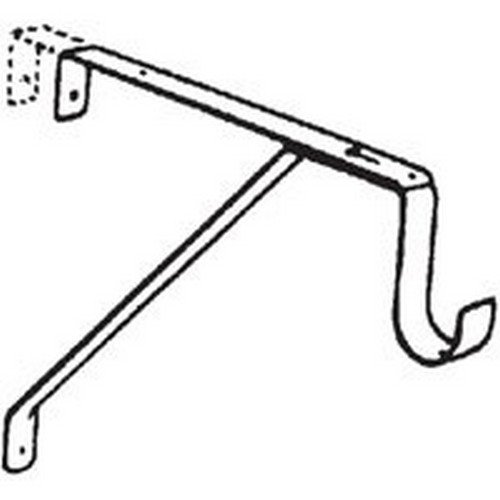 John Sterling Shelf & Rod Bracket 10-1/4" 11" White 1-3/8" Dia. Boxed