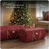 Covermates Keepsakes Garland Duffle Bag - Durable Polyester, Reinforced Handles, Fits up to 25 Foot Garland Depending on Thickness - Holiday Storage, Red view 2