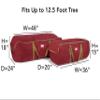 Covermates Keepsakes Garland Duffle Bag - Durable Polyester, Reinforced Handles, Fits up to 25 Foot Garland Depending on Thickness - Holiday Storage, Red view 3