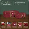 Covermates Keepsakes Garland Duffle Bag - Durable Polyester, Reinforced Handles, Fits up to 25 Foot Garland Depending on Thickness - Holiday Storage, Red view 4
