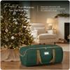 Covermates Keepsakes Garland Duffle Bag - Durable Polyester, Reinforced Handles, Fits up to 25 Foot Garland Depending on Thickness - Holiday Storage, Green view 2