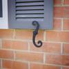Renovators Supply Manufacturing Black Shutter Dogs 6.5" S Shaped Cast Aluminum Shutter Dogs With Mounting Hardware Pack Of 20 view 3