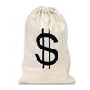 Beistle Party Decoration Accessory Big $ Bag Fabric W/Drawstring 17" X 11" Pack of 12 view 1