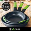 BRA PRIOR Set of 3 Cast Alumunium Non-Stick Frying Pans, 18, 22 and 26 cm by BRA view 3