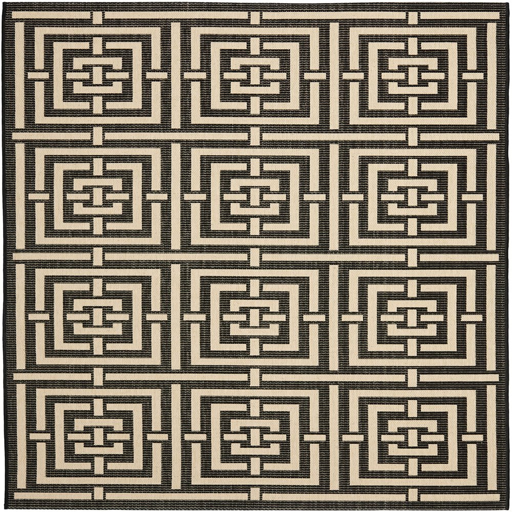 SAFAVIEH Washable Rug Outdoor Courtyard Collection - 9' x 12', Cream, Non-Shedding & Easy Cleaning, Ideal for Patio, Backyard, Mudroom (CY6937-56)