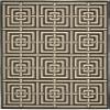 SAFAVIEH Washable Rug Outdoor Courtyard Collection - 9' x 12', Cream, Non-Shedding & Easy Cleaning, Ideal for Patio, Backyard, Mudroom (CY6937-56) view 1