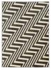 Linon Roma Zigzag Power Loomed Polypropylene 5'x7' Rug in Gray view 1