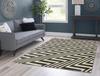 Linon Roma Zigzag Power Loomed Polypropylene 5'x7' Rug in Gray view 2