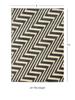 Linon Roma Zigzag Power Loomed Polypropylene 5'x7' Rug in Gray view 3