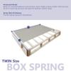 Continental Sleep Fully Assembled Split Wood Traditional Box Spring/Foundation For Mattress Set, Twin, Beige view 4