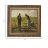 Gerffert Christian Wall Dcor Ornate Gold Framed Artwork, 13 x 11-Inch, Millet - The Angelus view 3