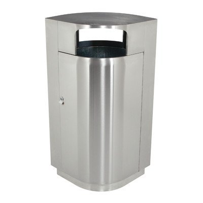 COMMERCIAL ZONE PRODUCTS 782129 Waste Container,Stainless Steel,40 gal.