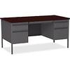 Lorell - LLR60928 - Fortress Series Double-Pedestal Desk view 2