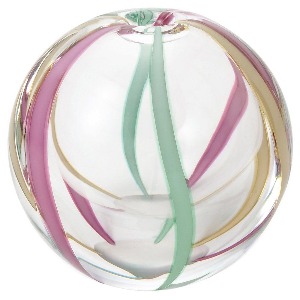ADERIA Tsugaru Vidro F71262 Saitemari Yayoi Single Vase, Made in Japan, Handmade, Glass, Vase Container, Recycled, Dried Flower, Ikebana, Present, Gift