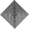 3-Pack 12 Inch Gray Honeycomb Diamond Decoration view 3