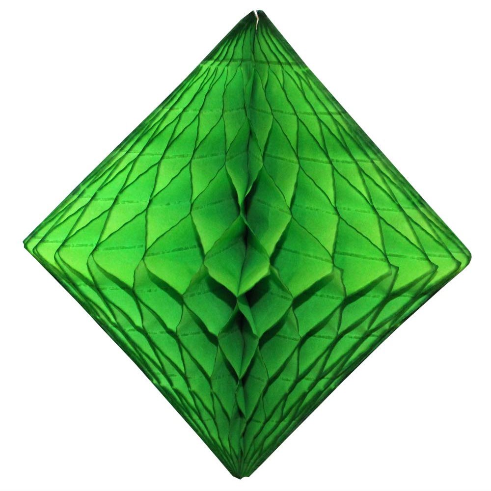 3-Pack 12 Inch Lime Green Honeycomb Diamond Decorations