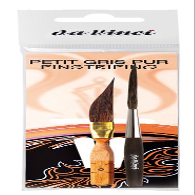 da Vinci Graphic Design Series 4053 Pinstriping Brush Set, Kazan Squirrel Hair, Multiple Sizes, 2 Brushes (Series 700, 707)