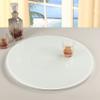 24" White Round Glass Rotating Tray view 1