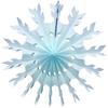 15" Tissue Paper Snowflake (6-Pack, Light Blue) view 1