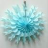 15" Tissue Paper Snowflake (6-Pack, Light Blue) view 2