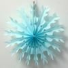 15" Tissue Paper Snowflake (6-Pack, Light Blue) view 3