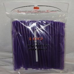 IGC 1,000 Drinking Straws - Flex/Flexible Drinking Straws - Purple - Luau - Wedding - Party - Anniversary Supplies