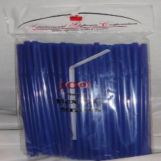 500 Drinking Straws - Flex/Flexible Drinking Straws - Royal Blue - Luau - Wedding - Party - Anniversary Supplies