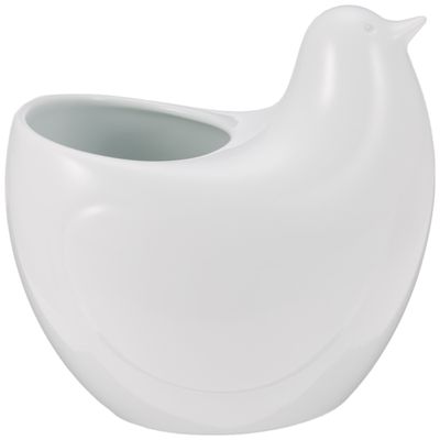 Hakusan Pottery Removable Free Stand, White Porcelain, Approx. 4.7 x 3.9 x 5.3 inches (12 x 10 x 13.5 cm), Poppo, Hasami Ware Made in Japan