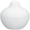 Hakusan Pottery Dustpan with Lid, White Porcelain, Approx. 2.4 x 3.7 inches (6 x 9.5 cm), Piccolo Hasami Ware Made in Japan view 1