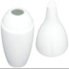 Hakusan Pottery Dustpan with Lid, White Porcelain, Approx. 2.4 x 3.7 inches (6 x 9.5 cm), Piccolo Hasami Ware Made in Japan view 2