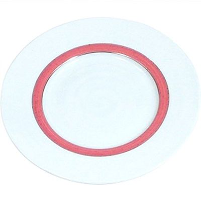  Plate: Arita Ware Red Roll Platinum Wire Handmade 7.5 inch Plate