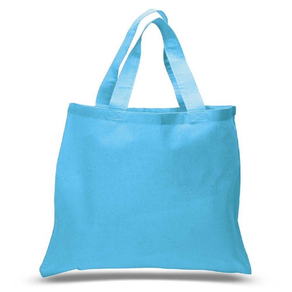 Set of 6 Blank Cotton Tote Bags Reusable 100% Cotton Reusable Tote Bags