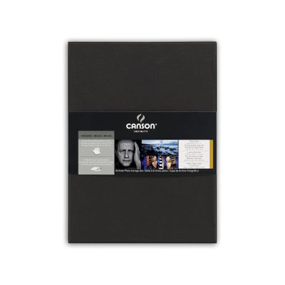 Canson Infinity Archival Box, for Images and Documents up to 8.5 x 11 inches, Fits 8.5 x 11 Inch Sheets, Black