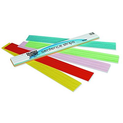 PACON CORPORATION RAINBOW KRAFT SENTENCE STRIPS (Set of 12)