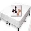 Universal Bedlegs Brand, Plastic, Screw-in, 2-Piece Bed Leg (5-inch, Set of 6 (Twin/Twin XL),Black) view 3