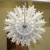 19" Tissue Paper Snowflake (6-Pack, Gray) view 2
