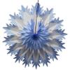 19" Tissue Paper Snowflake (6-Pack, Blue Tip) view 1
