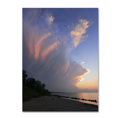 Trademark Fine Art Developing Sunset Storm Artwork by Kurt Shaffer, 18 by 24-Inch