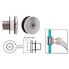 C.R. Laurence SGF36CAP CRL Brushed Stainless Surface Mount Cap Assembly view 1