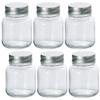 Aderia M-6578 Storage Container, Silver Cap, Storage Bottle, 12.8 fl oz (375 ml), Set of 6, Made in Japan view 1