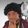 Black Afro Synthetic Hair Wig with Attached Pick (Adult Size) 1 Count - Stunning & Natural-Looking Synthetic Hair - Perfect for Halloween, Cosplay, and Costume Parties view 3